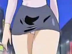 Curvy Anime Girl Gets Gangbanged